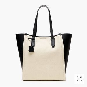 FLASH SALE! J. CREW Tote - Canvas/Italian Leather
